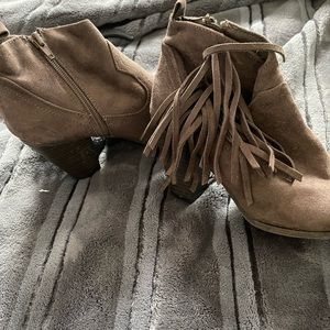 Fringe booties